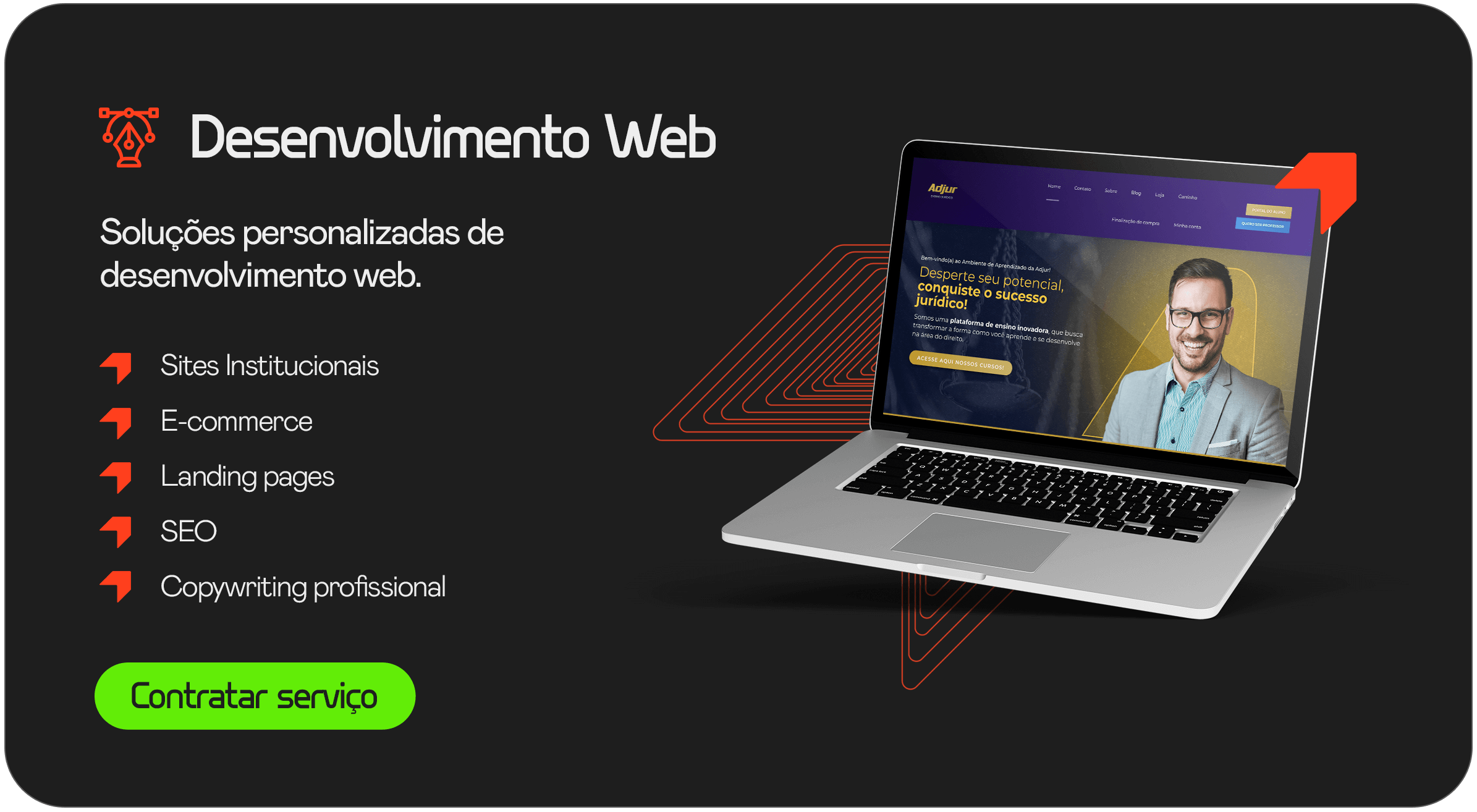 Resumo dos serviços de web design
